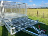 9X5 Single Axle Trailer with Lawnmower Cage