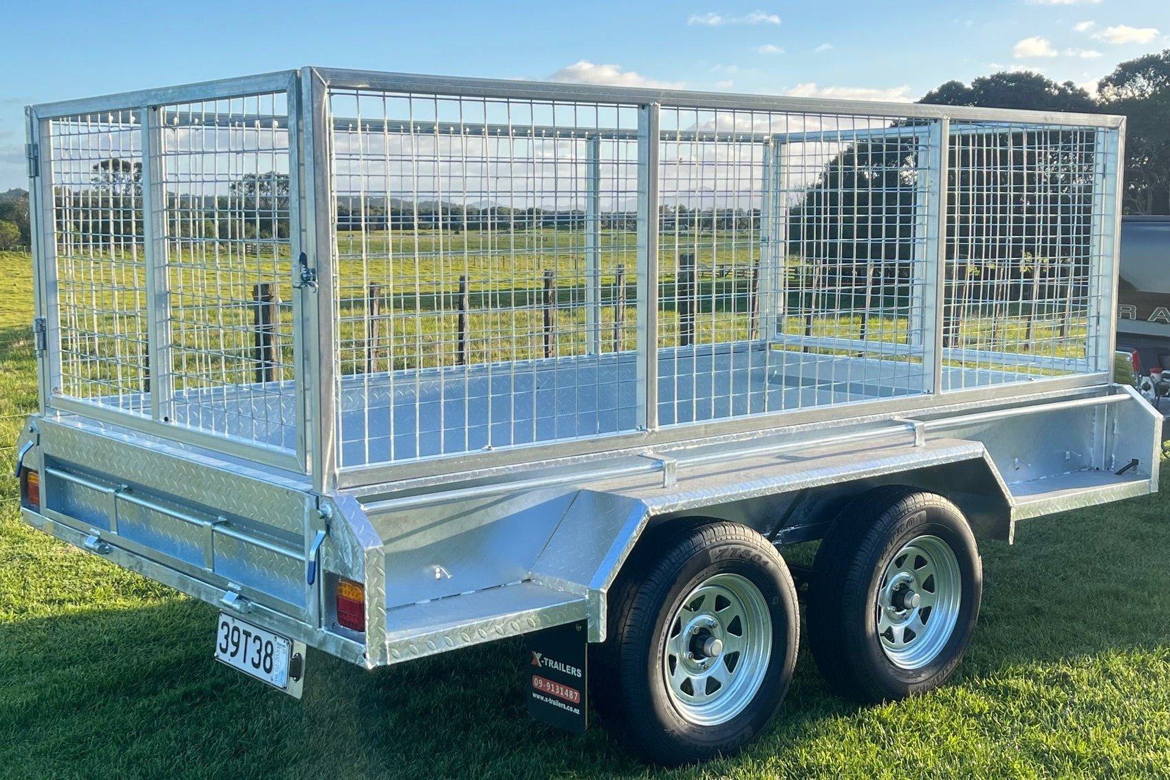 10x6 Heavy Duty Tandem Trailer with hydraulic brake (2500kg) GVM