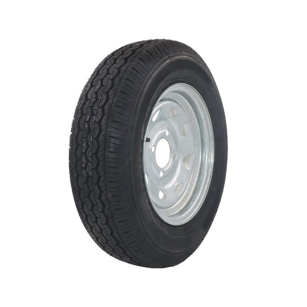 13" Galvanised Trailer Wheels & Tyres 165R13C 4 STUDS