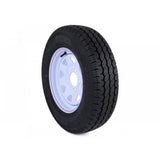 14" White Painted Trailer Wheels & Tyres 185/60R15