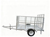 8X5 Single Axle Ride On Trailer With Ramp and Cage