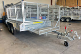 10x5 Heavy Duty Tandem Trailer with Lawnmower Cage