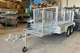 8x5 Heavy Duty Tandem Trailer with Lawnmower Cage