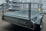 8x5 Single Axle Heavy Duty Trailer With Cage (Tilt)