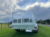 7x4  Single Axle Heavy Duty Tilt Trailer with cage