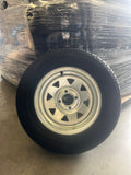 13" Galvanised Trailer Wheels & Tyres 165R13C 4 STUDS