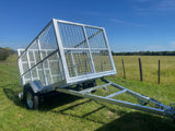 8X5 Single Axle Ride On Trailer With Ramp and Cage