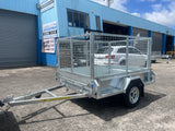 8X5 Single Axle Trailer with Lawnmower Cage
