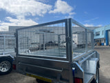 7x4  Single Axle Heavy Duty Tilt Trailer with cage (1000kg) GVM