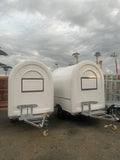 2.3m Food Trailer (white) with fridge