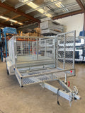 8X5 Single Axle Trailer with Lawnmower Cage