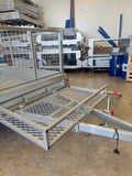 9X5 Single Axle Trailer with Lawnmower Cage