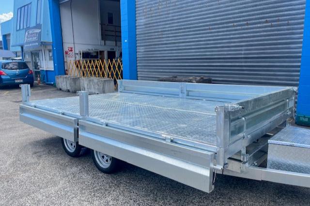 14x7 Flat Top Hydraulic Tipping Trailer (3500kg) GVM – X-Trailers