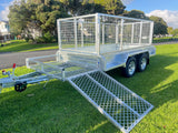 8x5 Heavy Duty Tandem Trailer with Lawnmower Cage
