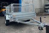 8x5 Single Axle Heavy Duty Trailer With Cage (Tilt)