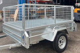 8x5 Single Axle Heavy Duty Trailer With Cage (Tilt)