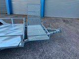 8X5 Single Axle  Ride On Trailer with Lawnmower Cage