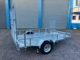 8X5 Single Axle  Ride On Trailer with Lawnmower Cage