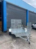 8X6 Single Axle  Ride On Trailer with Lawnmower Cage