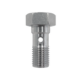 Single Banjo 3/8" UNF Stainless Steel