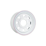 15" White Painted Trailer Wheel Rim