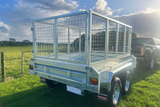 9x5  Heavy Duty Tandem Fully welded Trailer With Cage