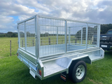 7x4  Single Axle Heavy Duty Tilt Trailer with cage