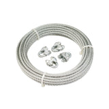 Galvanised Trailer Brake Cable With 4 Clamps