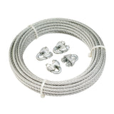 Galvanised Trailer Brake Cable With 4 Clamps