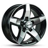 13X5 VULCAN 0 5/114.3 GLOSS BLACK FP