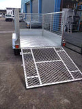 Tandem Trailer with Ramp and Cage