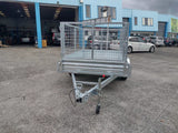 7x4  Single Axle Heavy Duty Tilt Trailer with cage